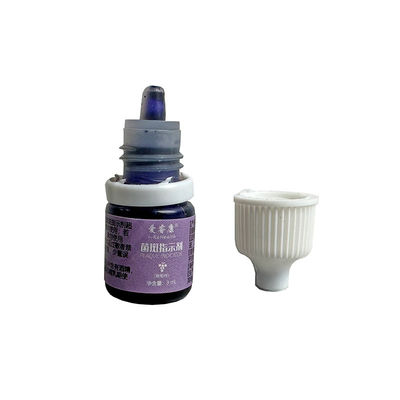 3mL 2 het Vloeibare onthult Bevlekken van Tone Purple Red Plaque Indicator Oplossing