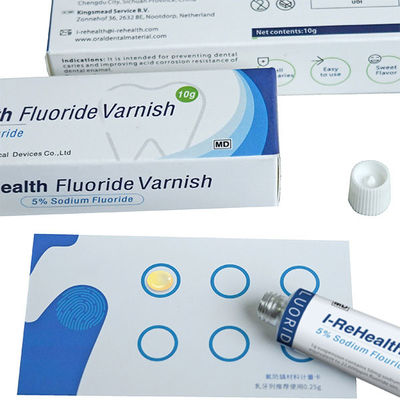 Witte de Tandvernis van het Was22600ppm Kleverige Fluoride met Fluorescente Borstel